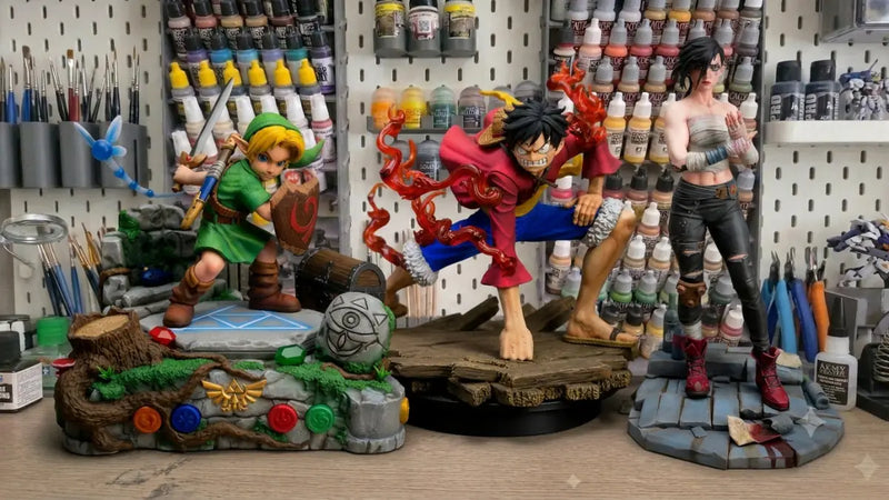 Figuras de resina pintadas a mano de SaulCeVe