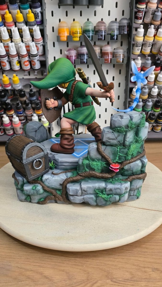 Link - Figura de Resina Pintada a Mano (Escala 1/6) - SaulCeVe